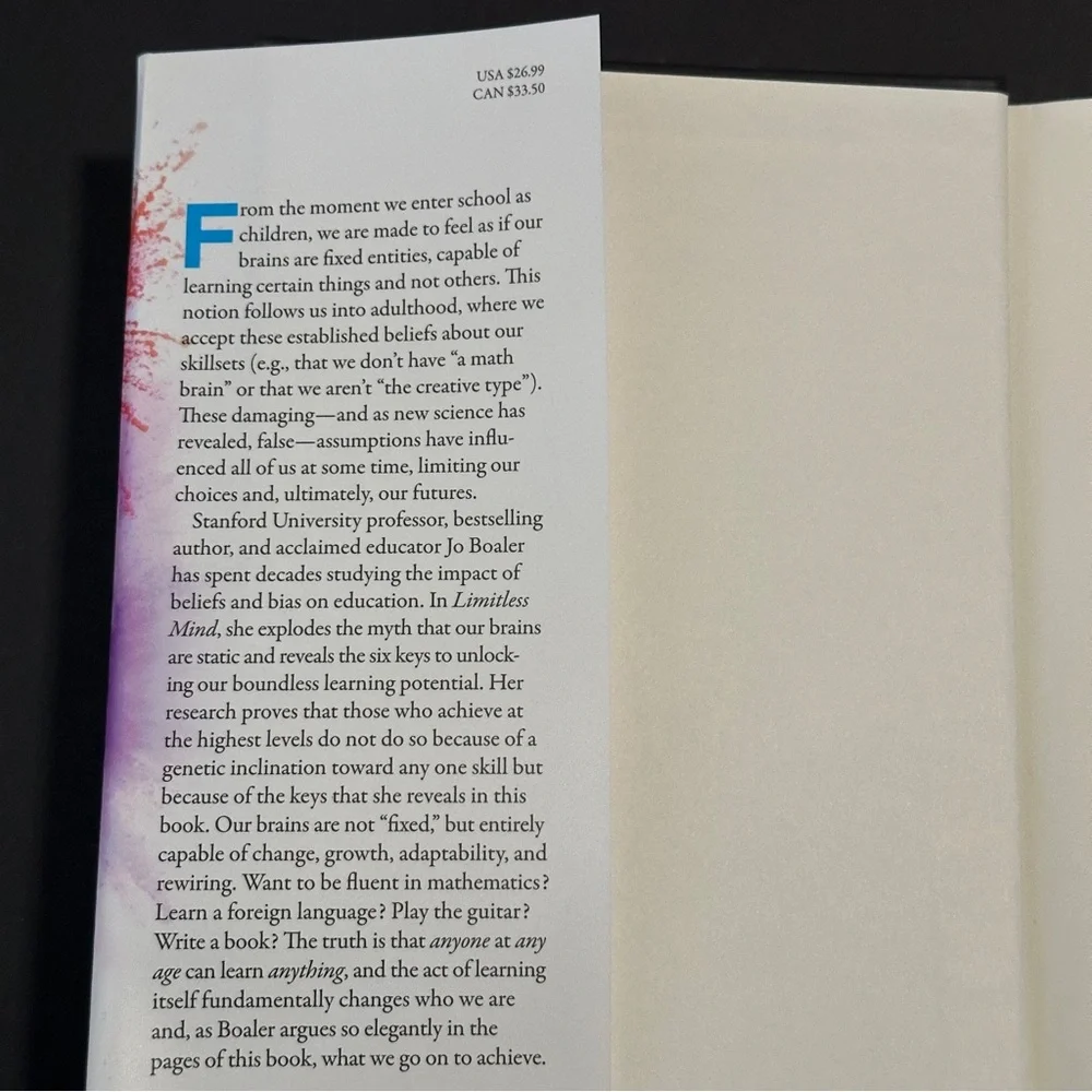 Limitless Mind by Jo Boaler | Self-Help, Neuroscience | Hardcover Book - Picture 7 of 9